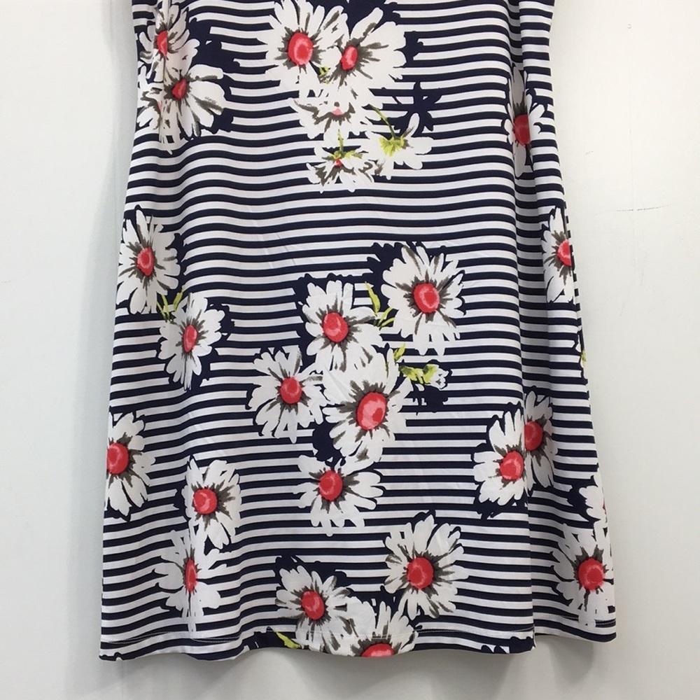 RN Studio by Ronnie Nicole Sleeves Floral Print Stripes Midi Dress Size L - Picture 4 of 10